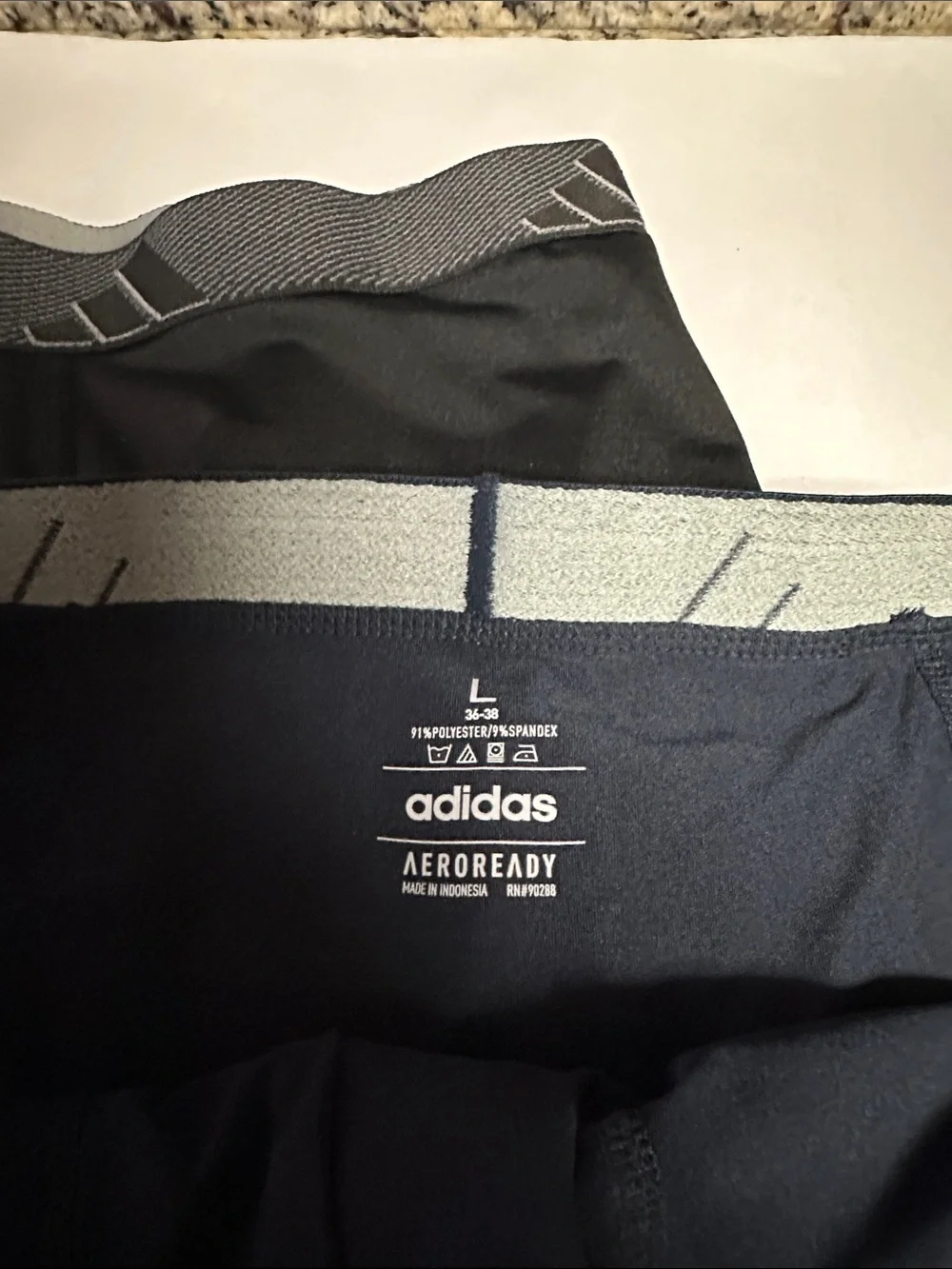 adidas Men's Boxer Briefs Trio - Navy, Black, Gray